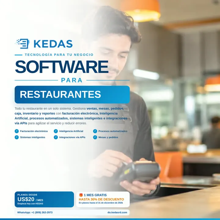 Software KEDAS para Restaurantes