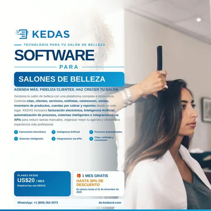 Software KEDAS para Salones de belleza