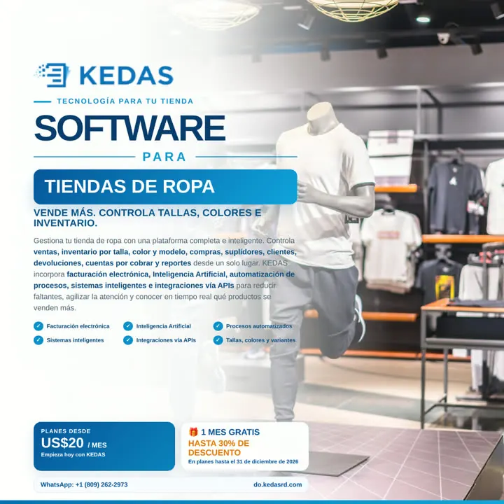 Software KEDAS para Tiendas de ropa